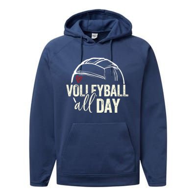 Volleyball Teen Volleyball Graphic Volleyball Performance Fleece Hoodie