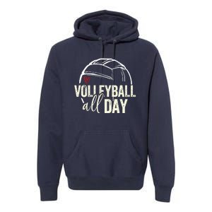 Volleyball Teen Volleyball Graphic Volleyball Premium Hoodie