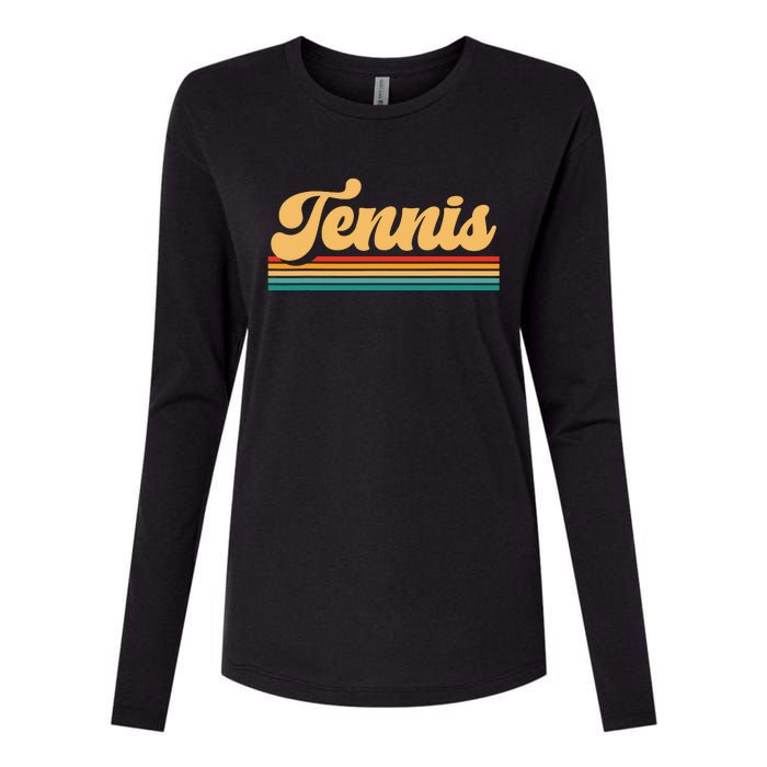 Vintage Tennis Womens Cotton Relaxed Long Sleeve T-Shirt