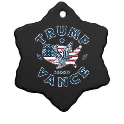 Vintage Trump Vance 2024 Campaign Ceramic Star Ornament