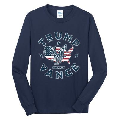 Vintage Trump Vance 2024 Campaign Tall Long Sleeve T-Shirt