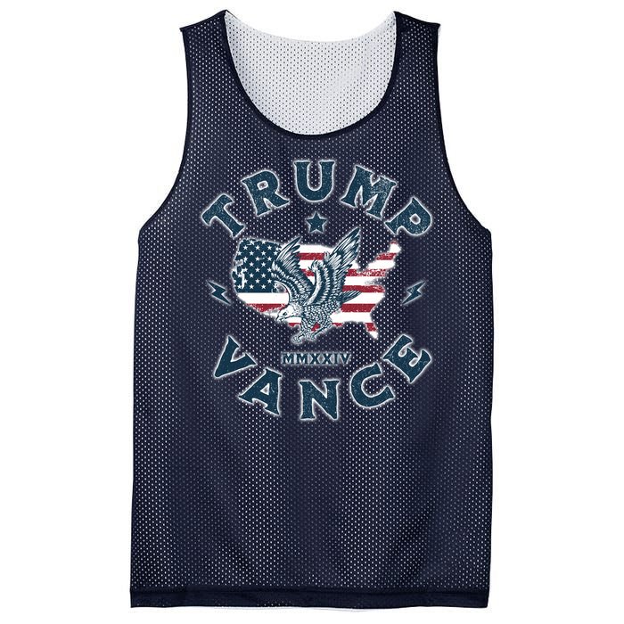 Vintage Trump Vance 2024 Campaign Mesh Reversible Basketball Jersey Tank