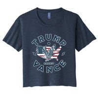 Vintage Trump Vance 2024 Campaign Women's Crop Top Tee