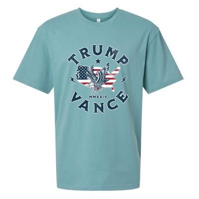 Vintage Trump Vance 2024 Campaign Sueded Cloud Jersey T-Shirt