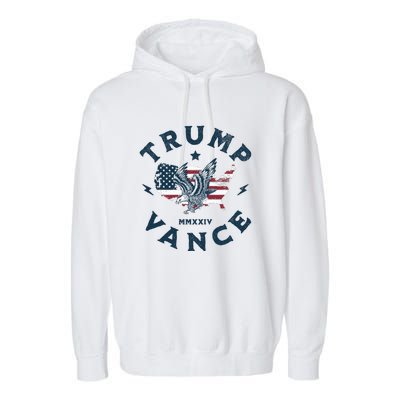 Vintage Trump Vance 2024 Campaign Garment-Dyed Fleece Hoodie