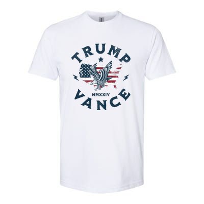 Vintage Trump Vance 2024 Campaign Softstyle CVC T-Shirt