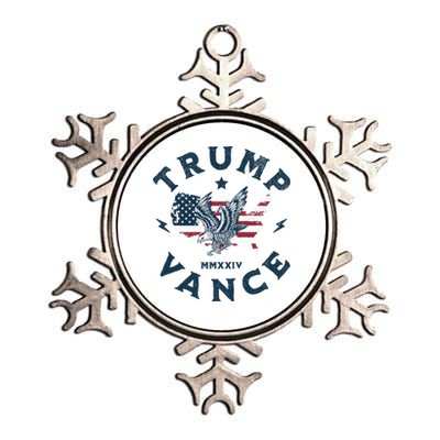 Vintage Trump Vance 2024 Campaign Metallic Star Ornament