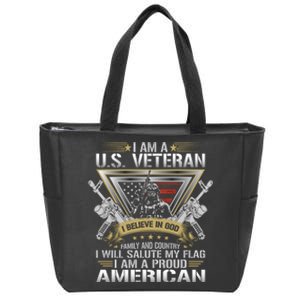 Veteran T Zip Tote Bag