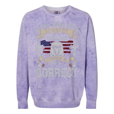 Veteran T Colorblast Crewneck Sweatshirt