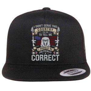 Veteran T Flat Bill Trucker Hat