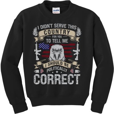 Veteran T Kids Sweatshirt