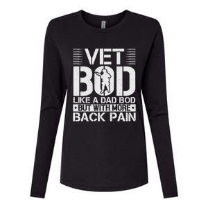 Veteran T  Vet Bod Like A Womens Cotton Relaxed Long Sleeve T-Shirt