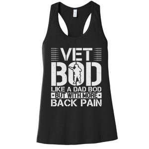 Veteran T  Vet Bod Like A Women's Racerback Tank