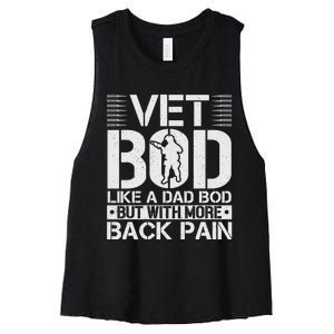 Veteran T  Vet Bod Like A Women's Racerback Cropped Tank