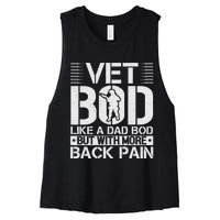 Veteran T  Vet Bod Like A Women's Racerback Cropped Tank