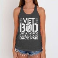 Veteran T  Vet Bod Like A Women's Knotted Racerback Tank