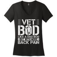 Veteran T  Vet Bod Like A Women's V-Neck T-Shirt