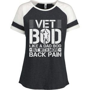 Veteran T  Vet Bod Like A Enza Ladies Jersey Colorblock Tee