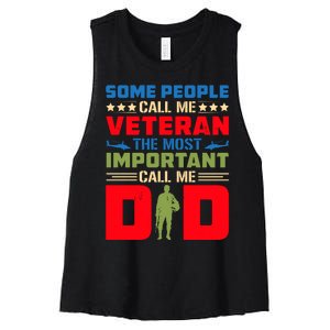 Veteran T Women's Racerback Cropped Tank