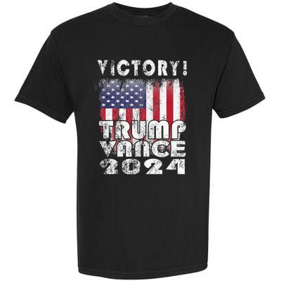 Victory Trump Vance 2024 President Election Celebration Usa Garment-Dyed Heavyweight T-Shirt