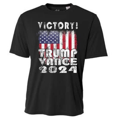 Victory Trump Vance 2024 President Election Celebration Usa Cooling Performance Crew T-Shirt