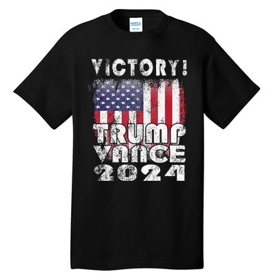 Victory Trump Vance 2024 President Election Celebration Usa Tall T-Shirt