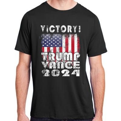 Victory Trump Vance 2024 President Election Celebration Usa Adult ChromaSoft Performance T-Shirt