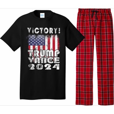 Victory Trump Vance 2024 President Election Celebration Usa Pajama Set