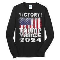 Victory Trump Vance 2024 President Election Celebration Usa Tall Long Sleeve T-Shirt