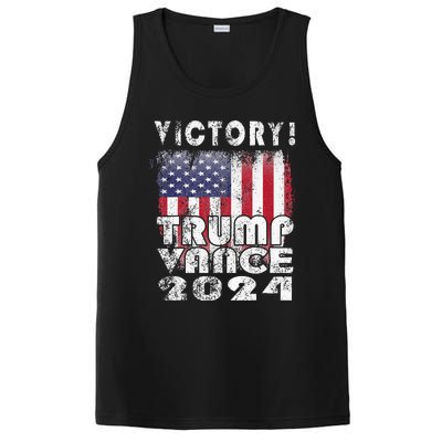 Victory Trump Vance 2024 President Election Celebration Usa PosiCharge Competitor Tank