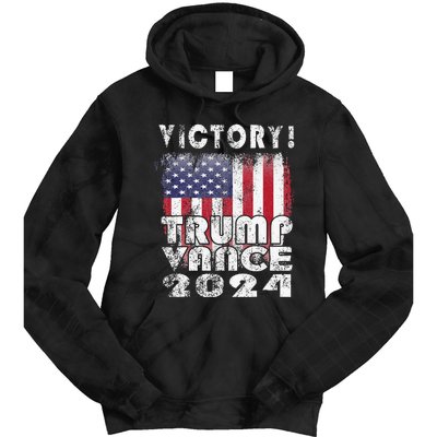 Victory Trump Vance 2024 President Election Celebration Usa Tie Dye Hoodie