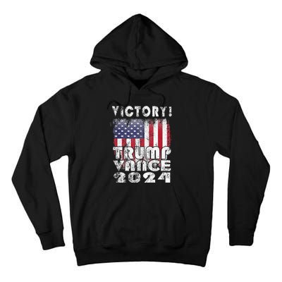 Victory Trump Vance 2024 President Election Celebration Usa Tall Hoodie