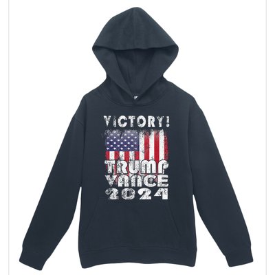 Victory Trump Vance 2024 President Election Celebration Usa Urban Pullover Hoodie