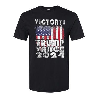 Victory Trump Vance 2024 President Election Celebration Usa Softstyle® CVC T-Shirt