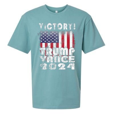 Victory Trump Vance 2024 President Election Celebration Usa Sueded Cloud Jersey T-Shirt