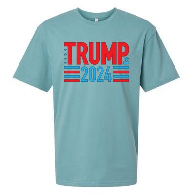 Vote Trump Vintage Groovy Trump 2024 Cool Gift Sueded Cloud Jersey T-Shirt