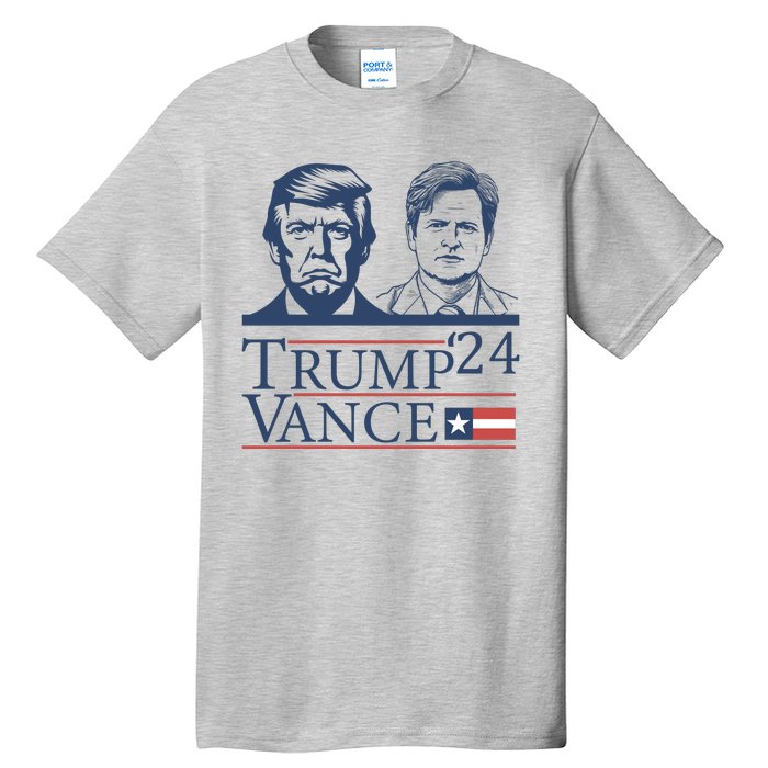 Vote Trump Vance Face 2024 Tall T-Shirt