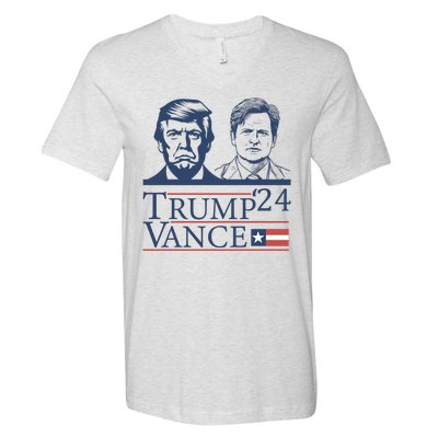 Vote Trump Vance Face 2024 V-Neck T-Shirt