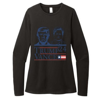 Vote Trump Vance Face 2024 Womens CVC Long Sleeve Shirt