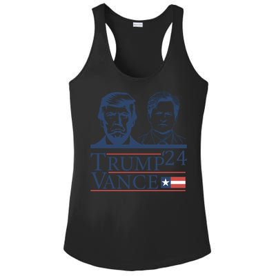 Vote Trump Vance Face 2024 Ladies PosiCharge Competitor Racerback Tank