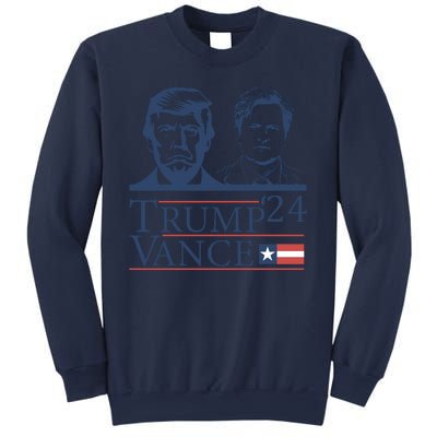 Vote Trump Vance Face 2024 Sweatshirt