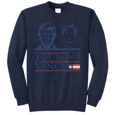 Vote Trump Vance Face 2024 Tall Sweatshirt