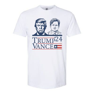 Vote Trump Vance Face 2024 Softstyle CVC T-Shirt