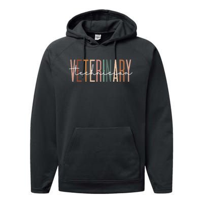 Veterinary Technician Vet Tech Veterinarian Technologist Performance Fleece Hoodie