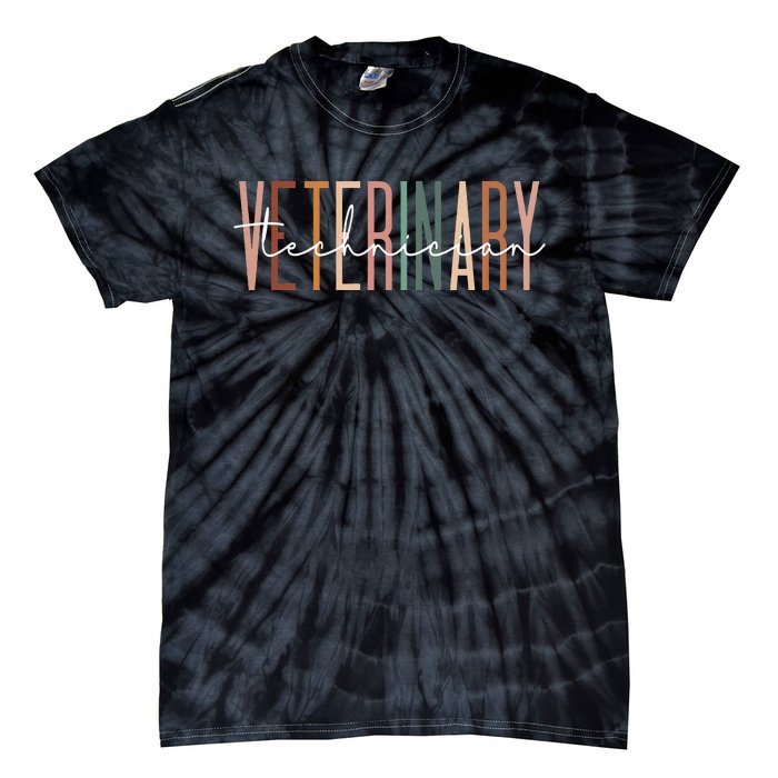 Veterinary Technician Vet Tech Veterinarian Technologist Tie-Dye T-Shirt