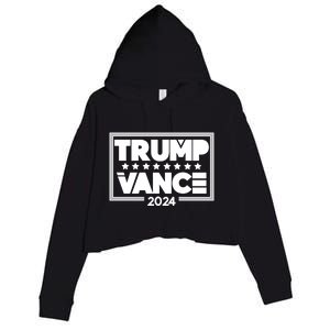 Vote Trump Vance 2024 Gift Crop Fleece Hoodie