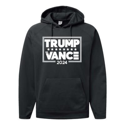 Vote Trump Vance 2024 Performance Fleece Hoodie