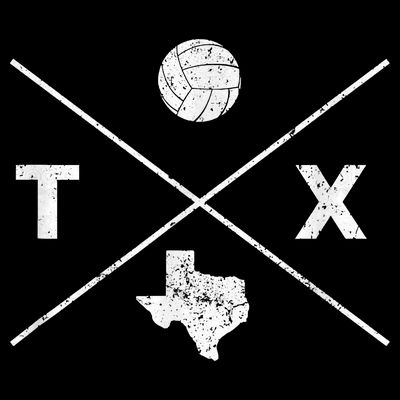 Vintage Texas Volleyball Player Coach Distressed T-Shirt