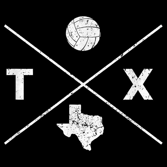 Vintage Texas Volleyball Player Coach Distressed Womens Tank Top