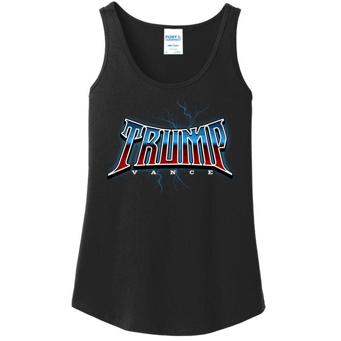 Vote Trump Vance Electric Duo Usa 2024 Ladies Essential Tank